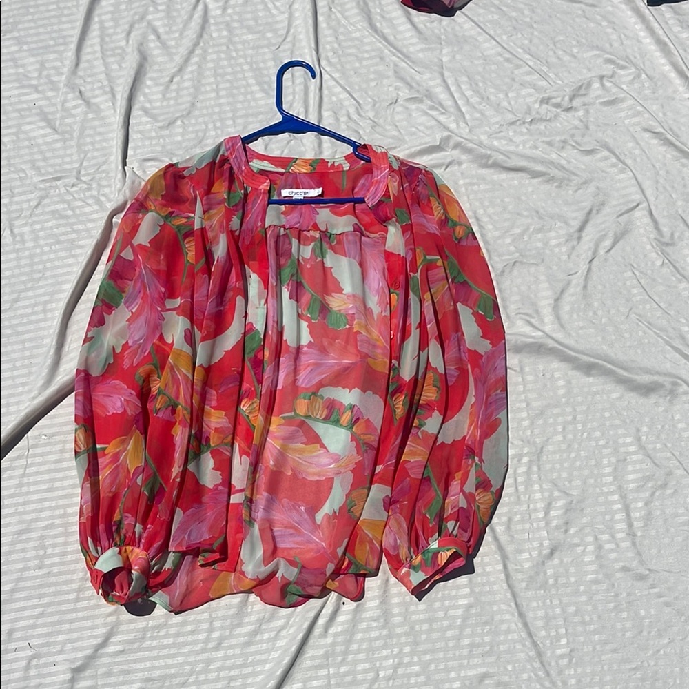 bright floral top
Chicos US 8